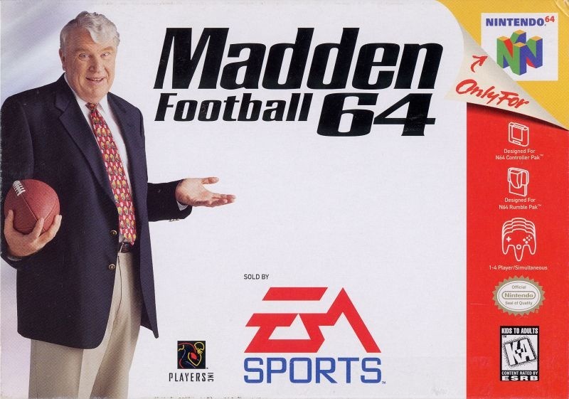 Capa do jogo Madden Football 64