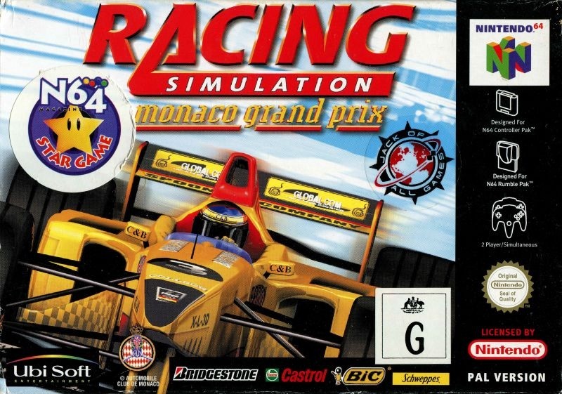 Capa do jogo Monaco Grand Prix Racing Simulation 2