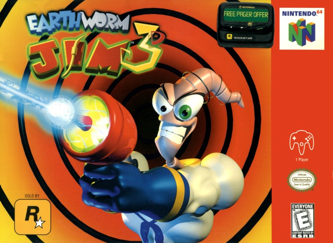 Capa do jogo Earthworm Jim 3D