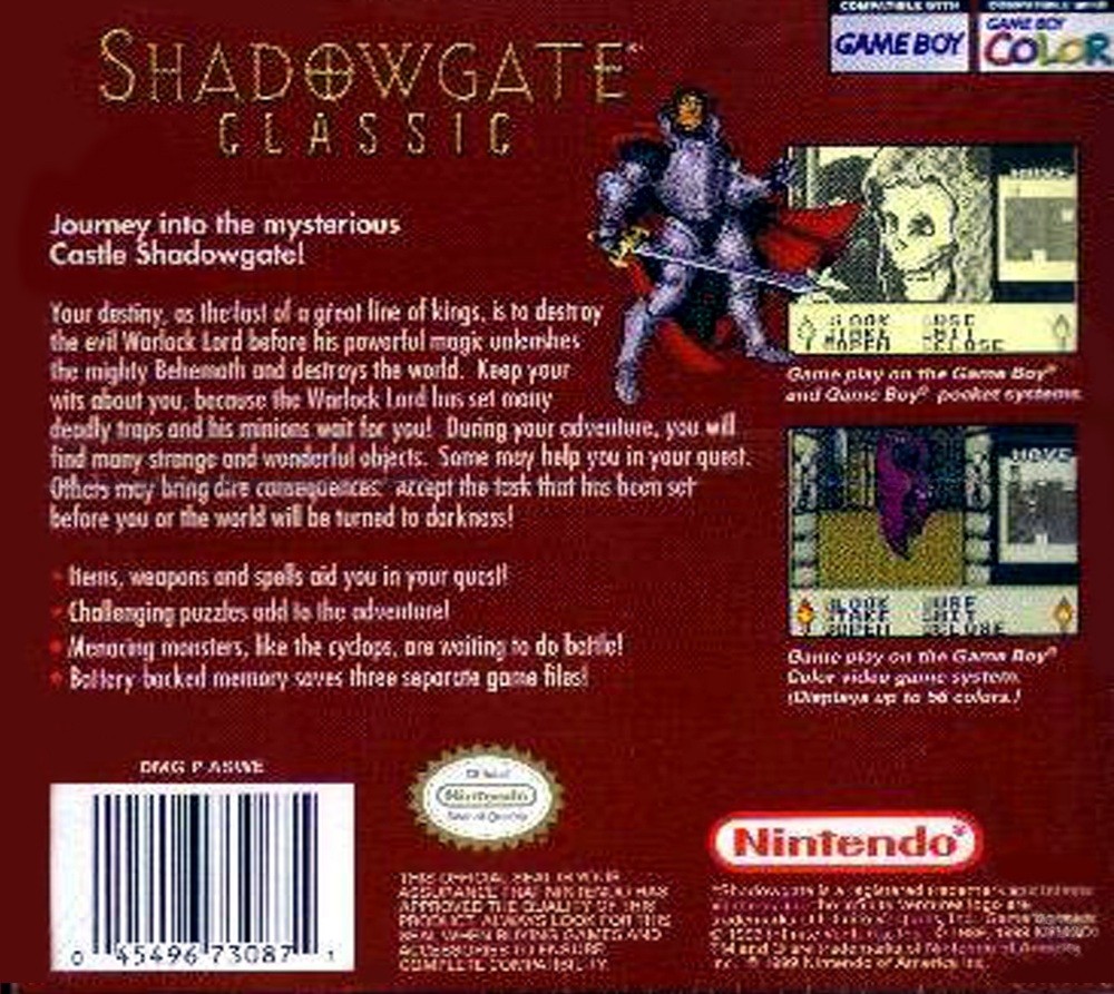 Capa do jogo Shadowgate Classic