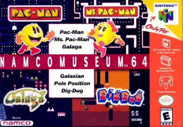 Capa do jogo Namco Museum 64