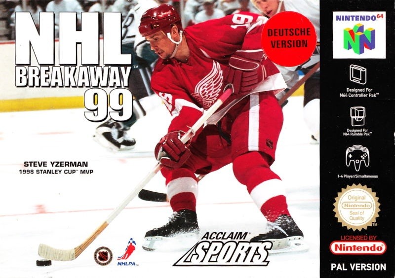 Capa do jogo NHL Breakaway 99