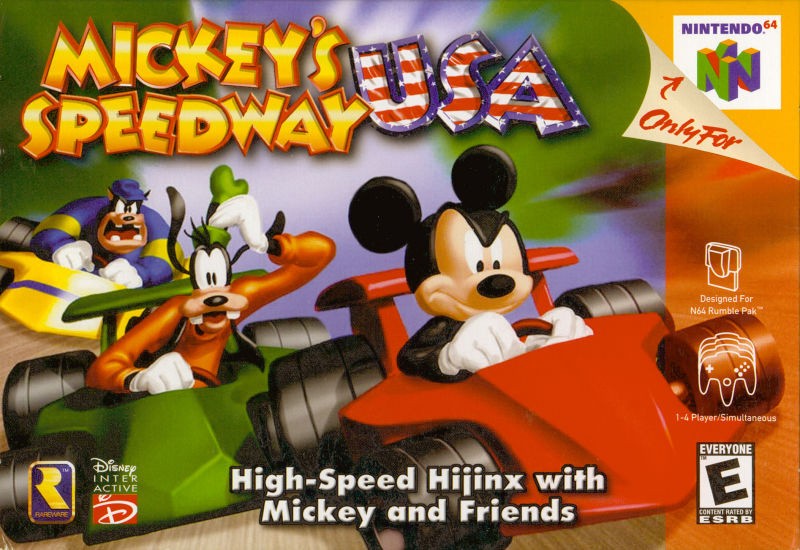 Capa do jogo Mickeys Speedway USA
