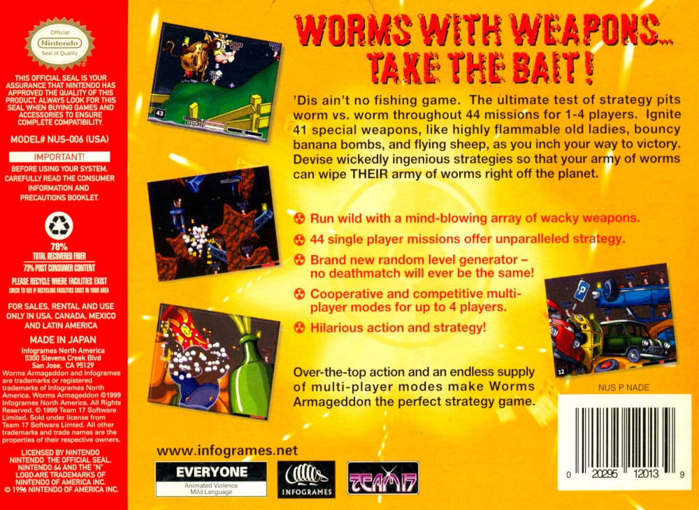 Capa do jogo Worms: Armageddon