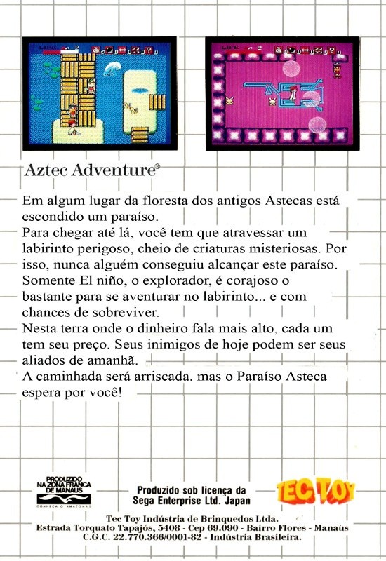Capa do jogo Aztec Adventure: The Golden Road to Paradise