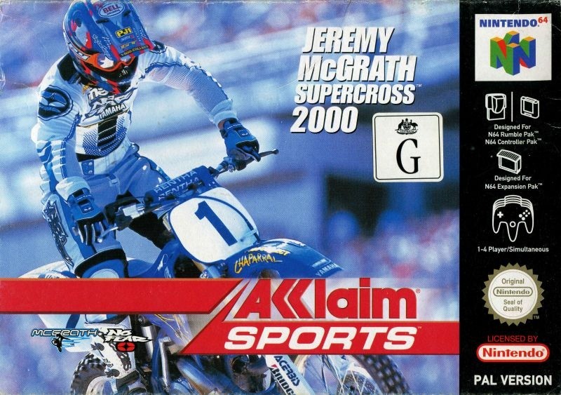 Capa do jogo Jeremy McGrath Supercross 2000