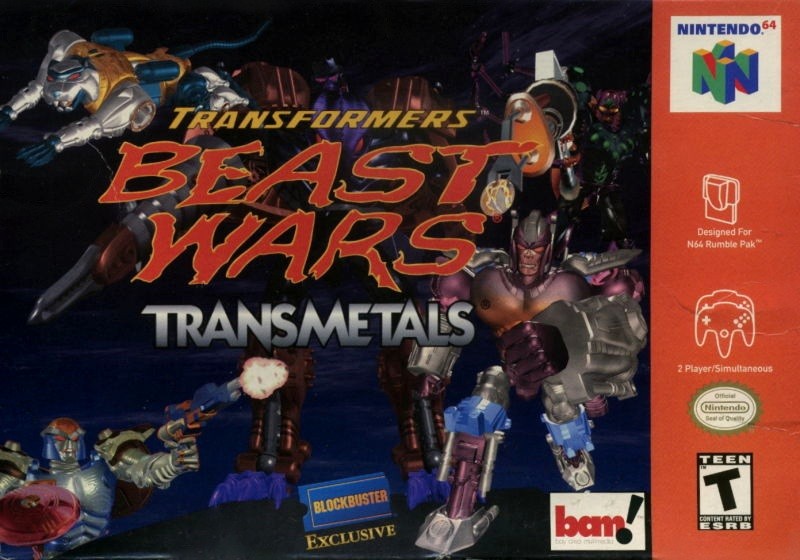 Capa do jogo Transformers: Beast Wars Transmetals
