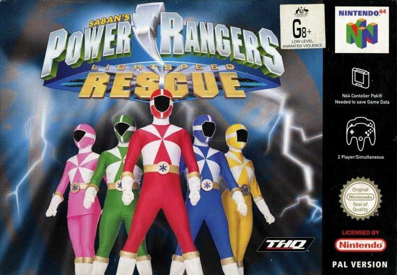 Capa do jogo Sabans Power Rangers: Lightspeed Rescue