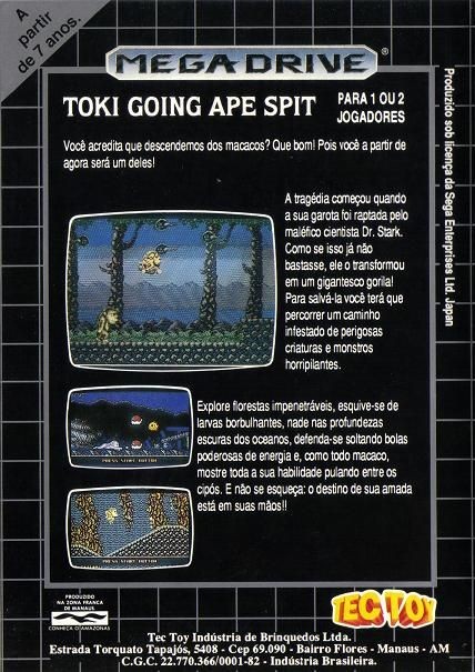 Capa do jogo Toki: Going Ape Spit