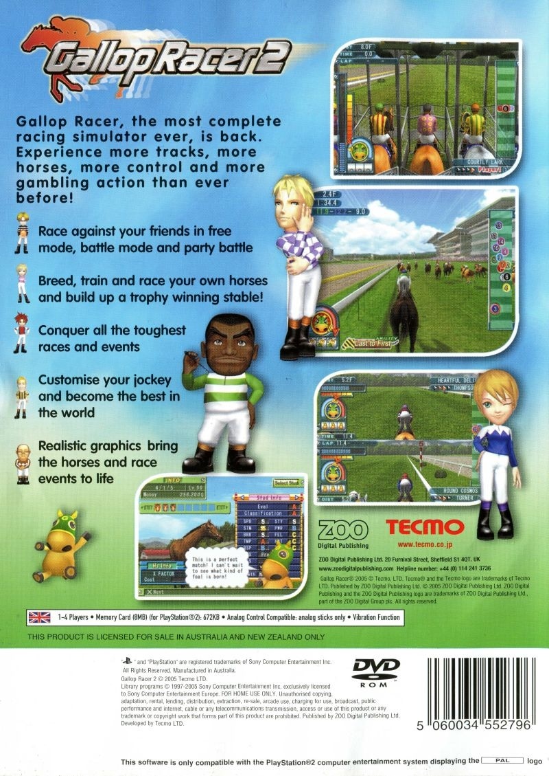 Capa do jogo Gallop Racer 2004