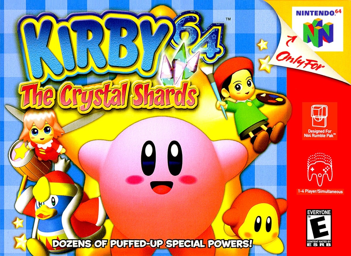 Capa do jogo Kirby 64: The Crystal Shards