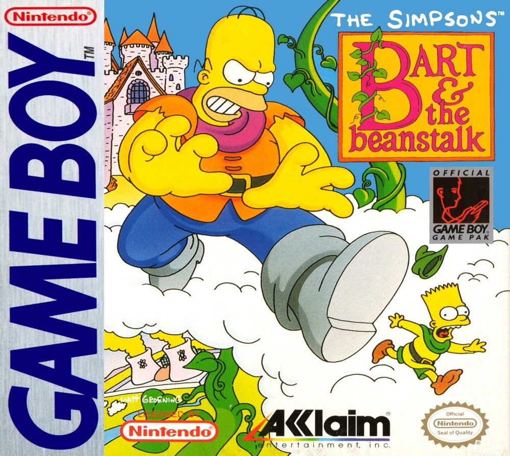Capa do jogo The Simpsons: Bart & the Beanstalk