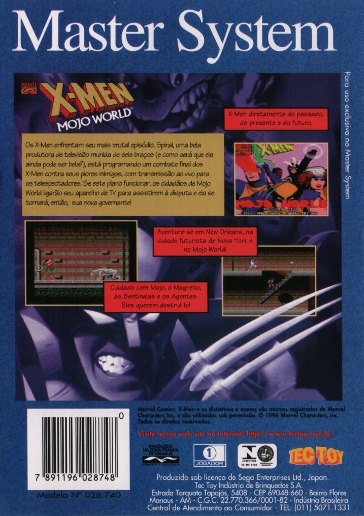 Capa do jogo X-Men: Mojo World