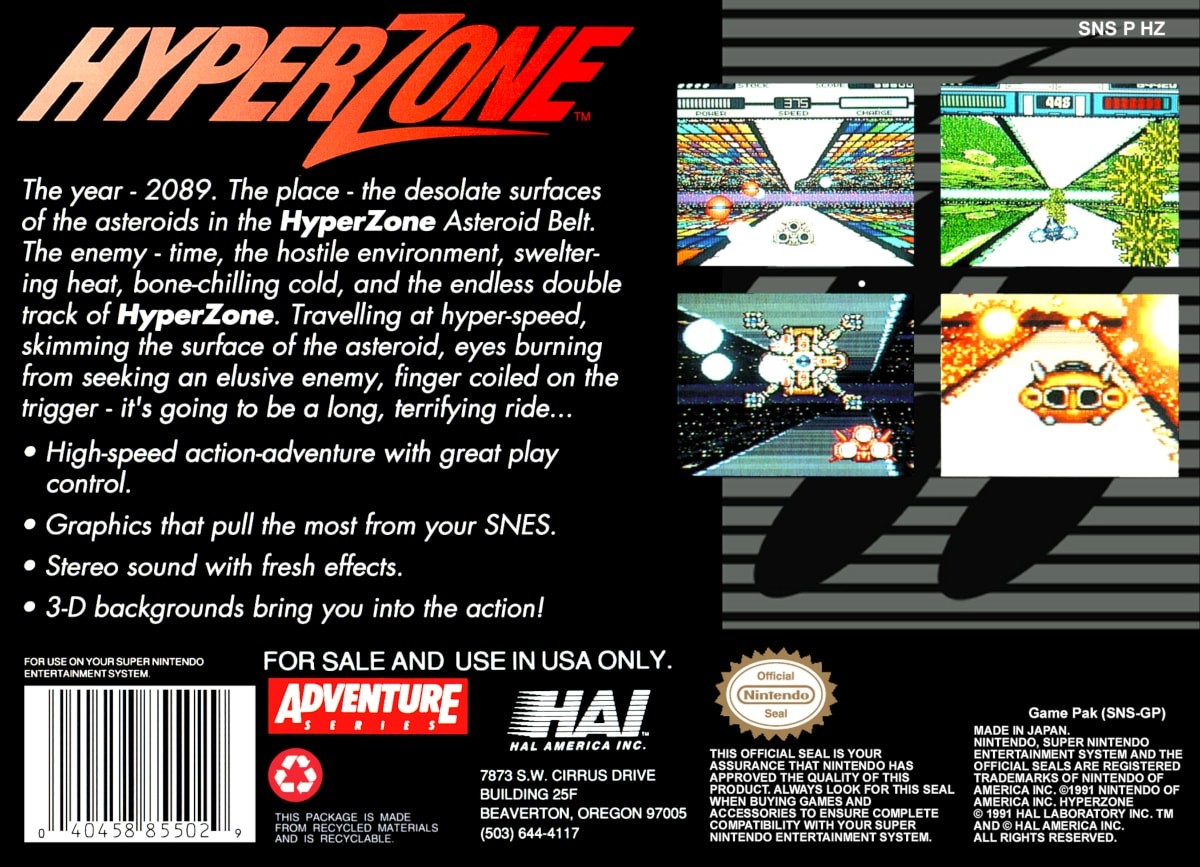 Capa do jogo HyperZone
