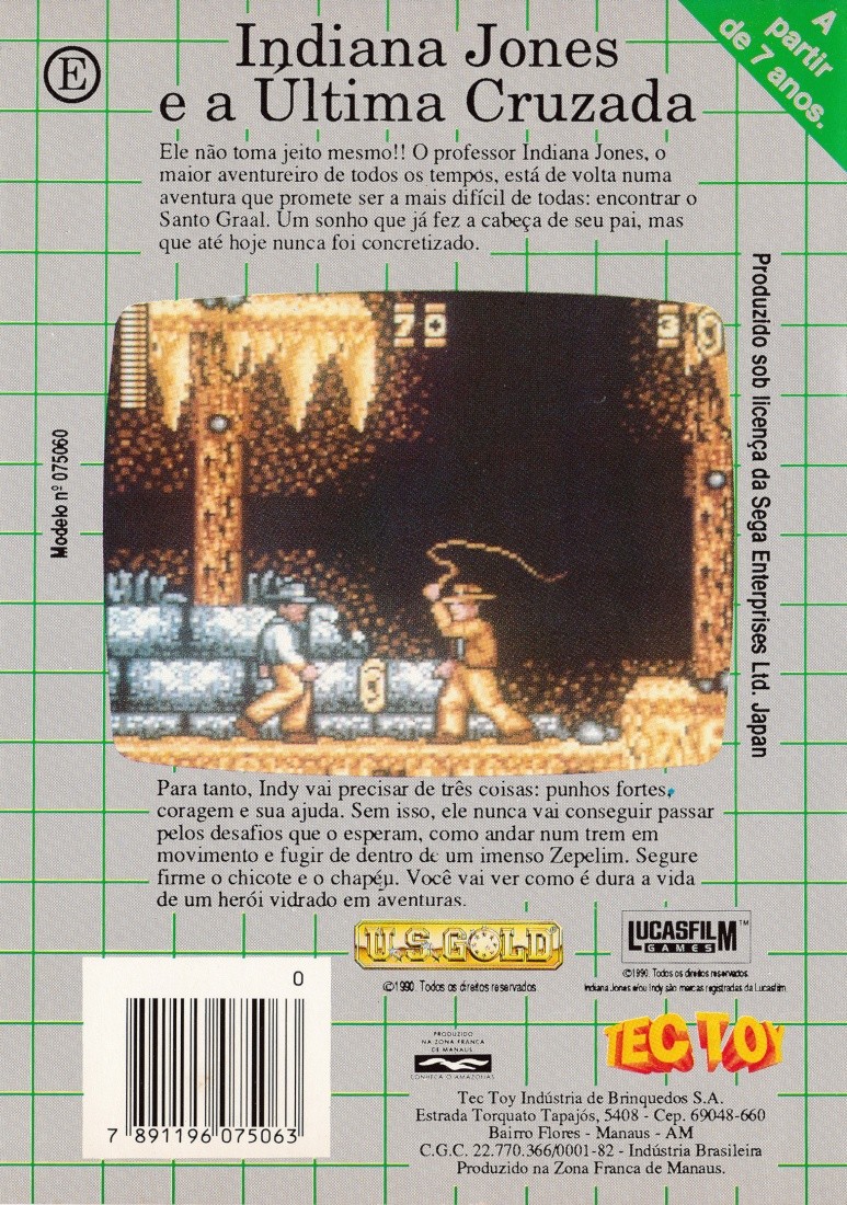 Capa do jogo Indiana Jones and the Last Crusade