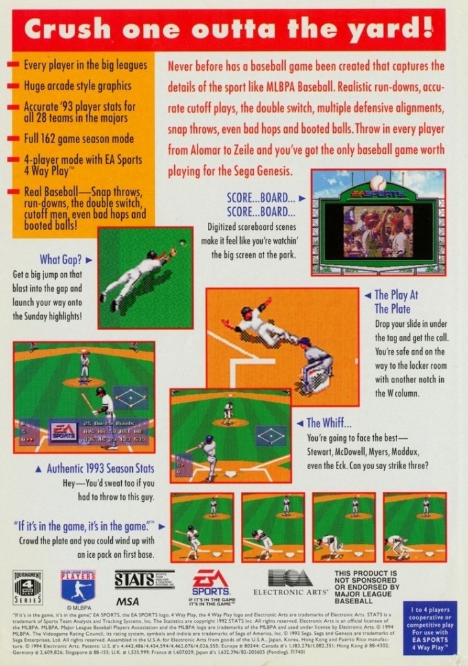 Capa do jogo MLBPA Baseball