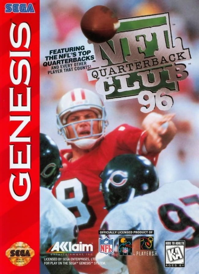 Capa do jogo NFL Quarterback Club 96
