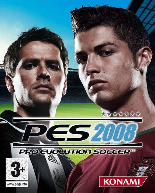 Capa do jogo Pro Evolution Soccer 2008
