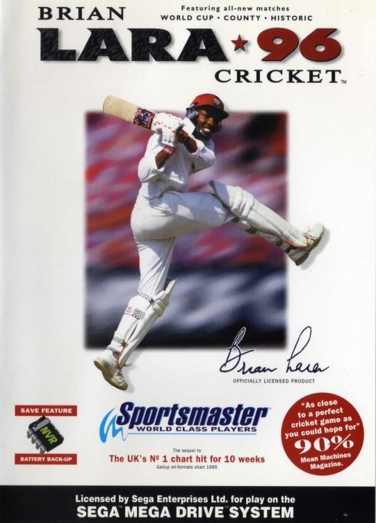 Capa do jogo Brian Lara Cricket 96
