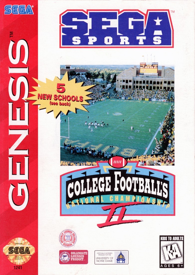 Capa do jogo College Footballs National Championship II