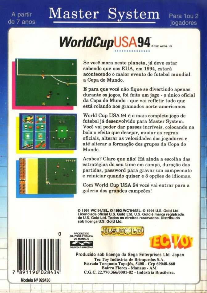 Capa do jogo World Cup USA 94