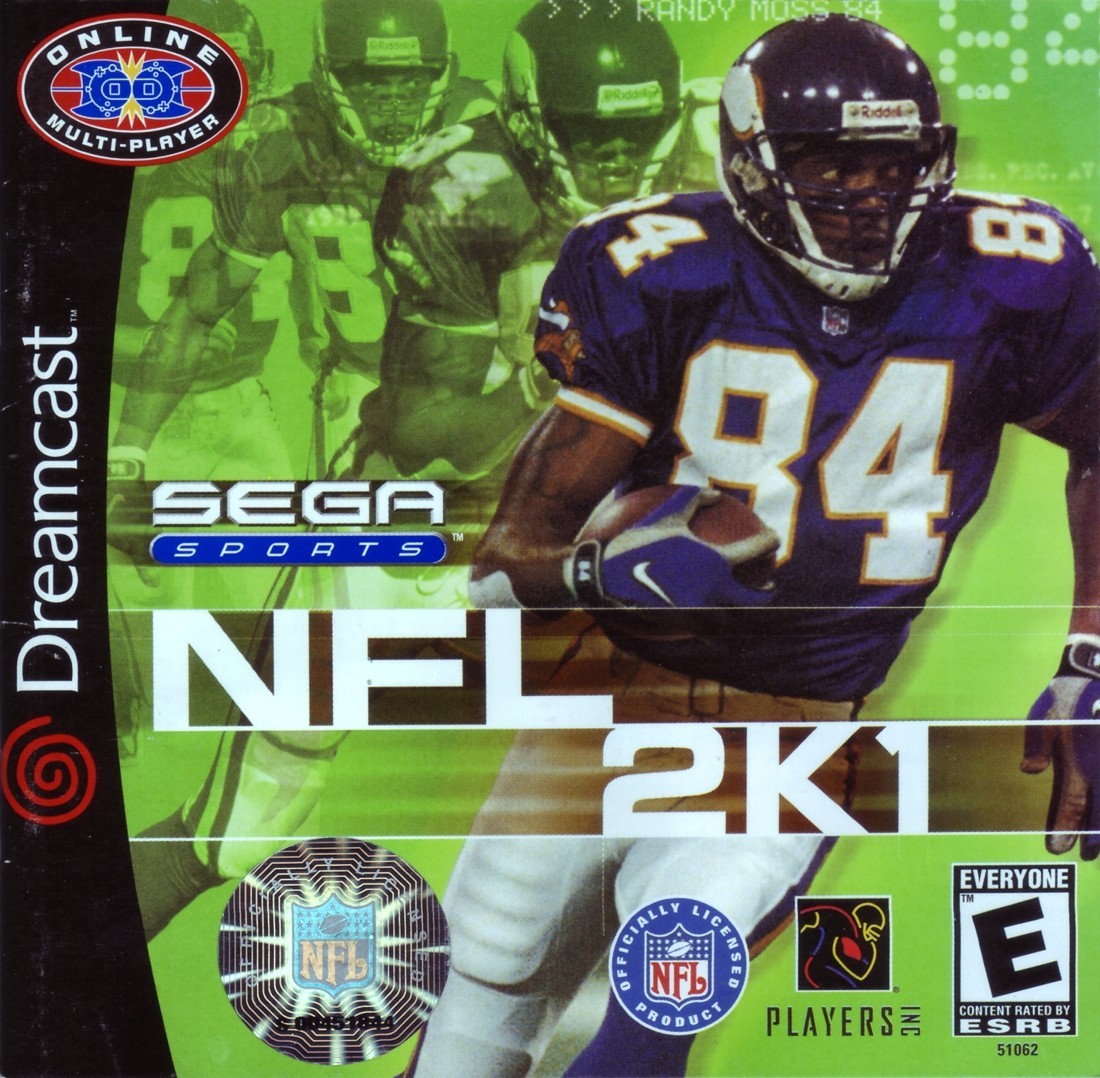 Capa do jogo NFL 2K1
