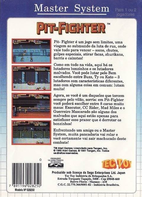Capa do jogo Pit-Fighter
