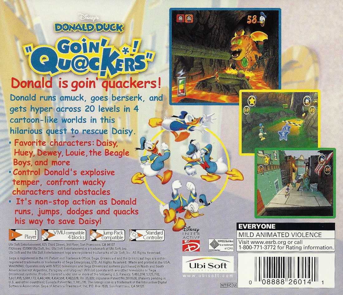 Capa do jogo Disneys Donald Duck Quack Attack