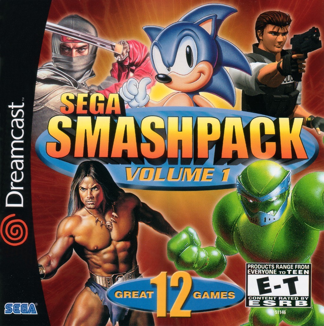 Capa do jogo Sega Smash Pack Volume 1