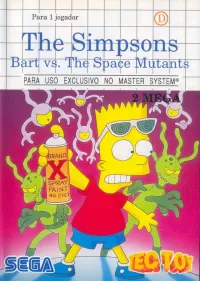 Capa de The Simpsons: Bart vs. the Space Mutants