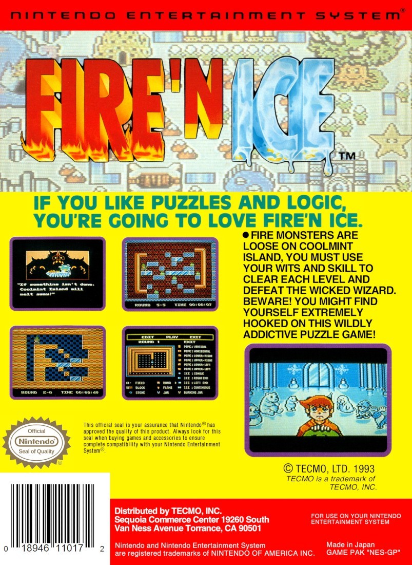 Capa do jogo Fire ‘n Ice