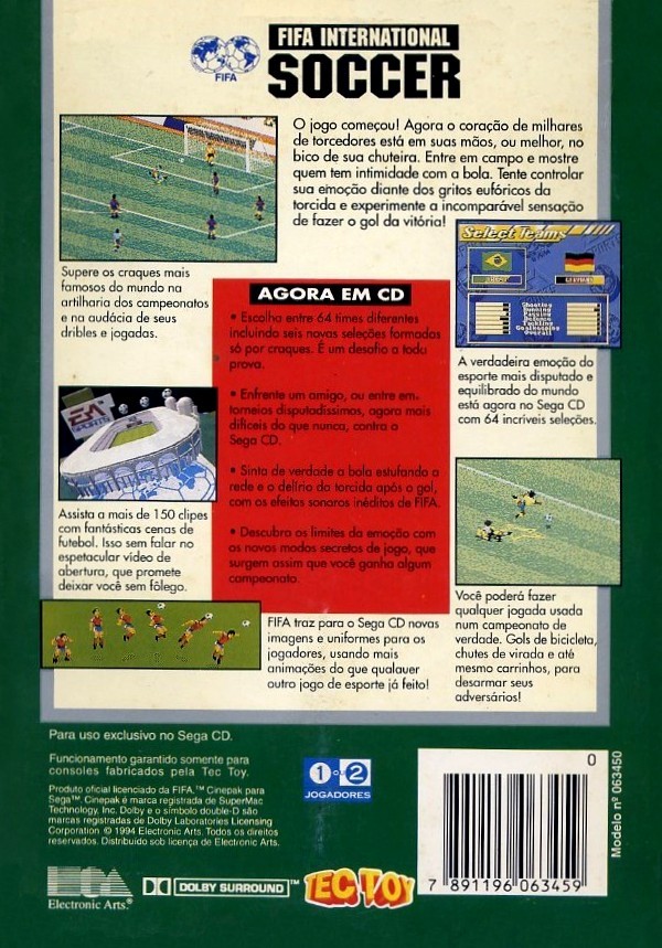 Capa do jogo FIFA International Soccer: Championship Edition