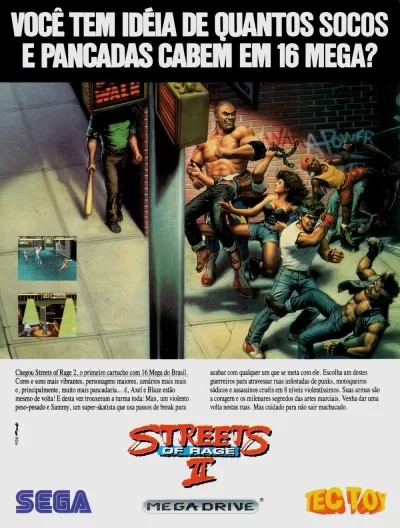 Comercial de Streets of Rage 2