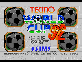 Foto do jogo Tecmo World Cup 92