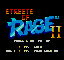 Foto do jogo Streets of Rage 2