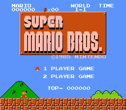 Foto do jogo Super Mario Bros.