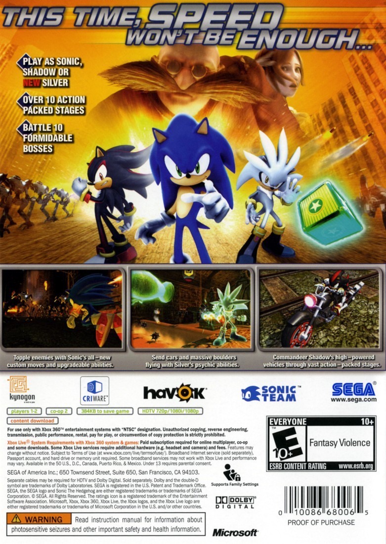 Capa do jogo Sonic the Hedgehog