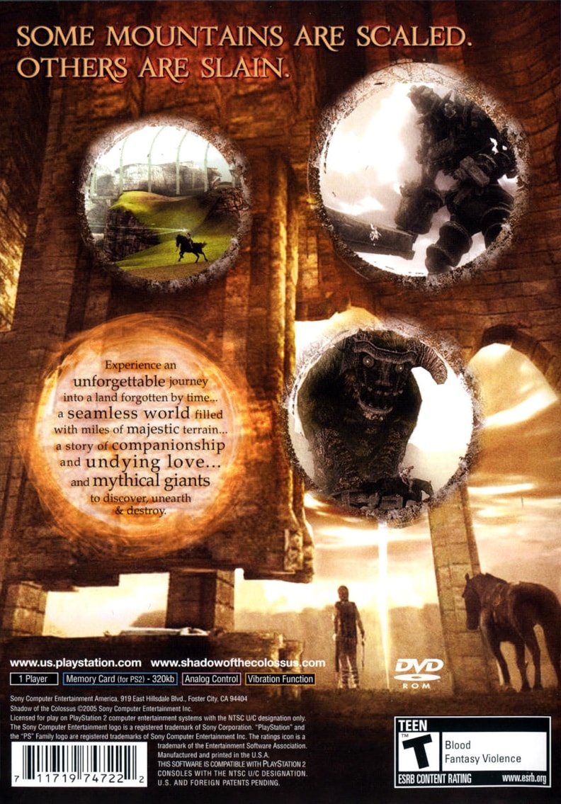 Shadow Of The Colossus  CAPAS DE DVD - CAPAS PARA DVD