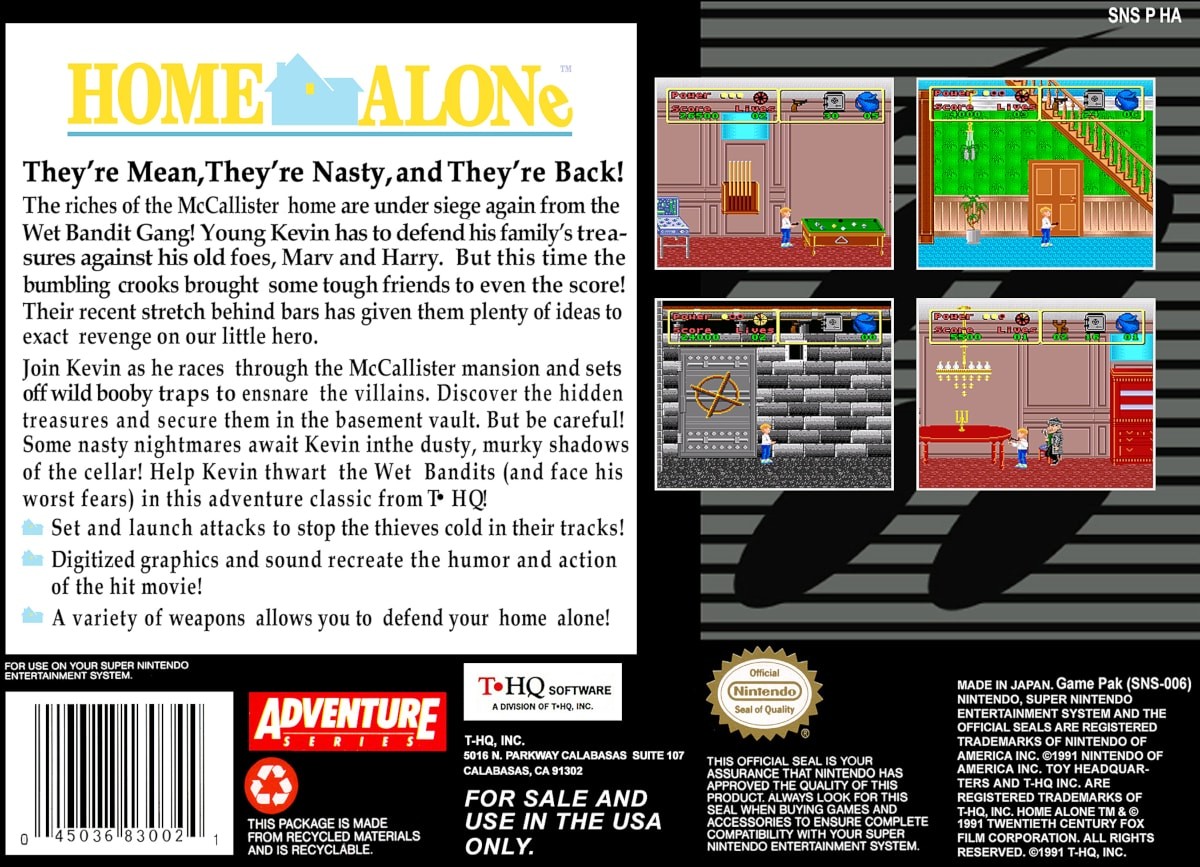 Capa do jogo Home Alone