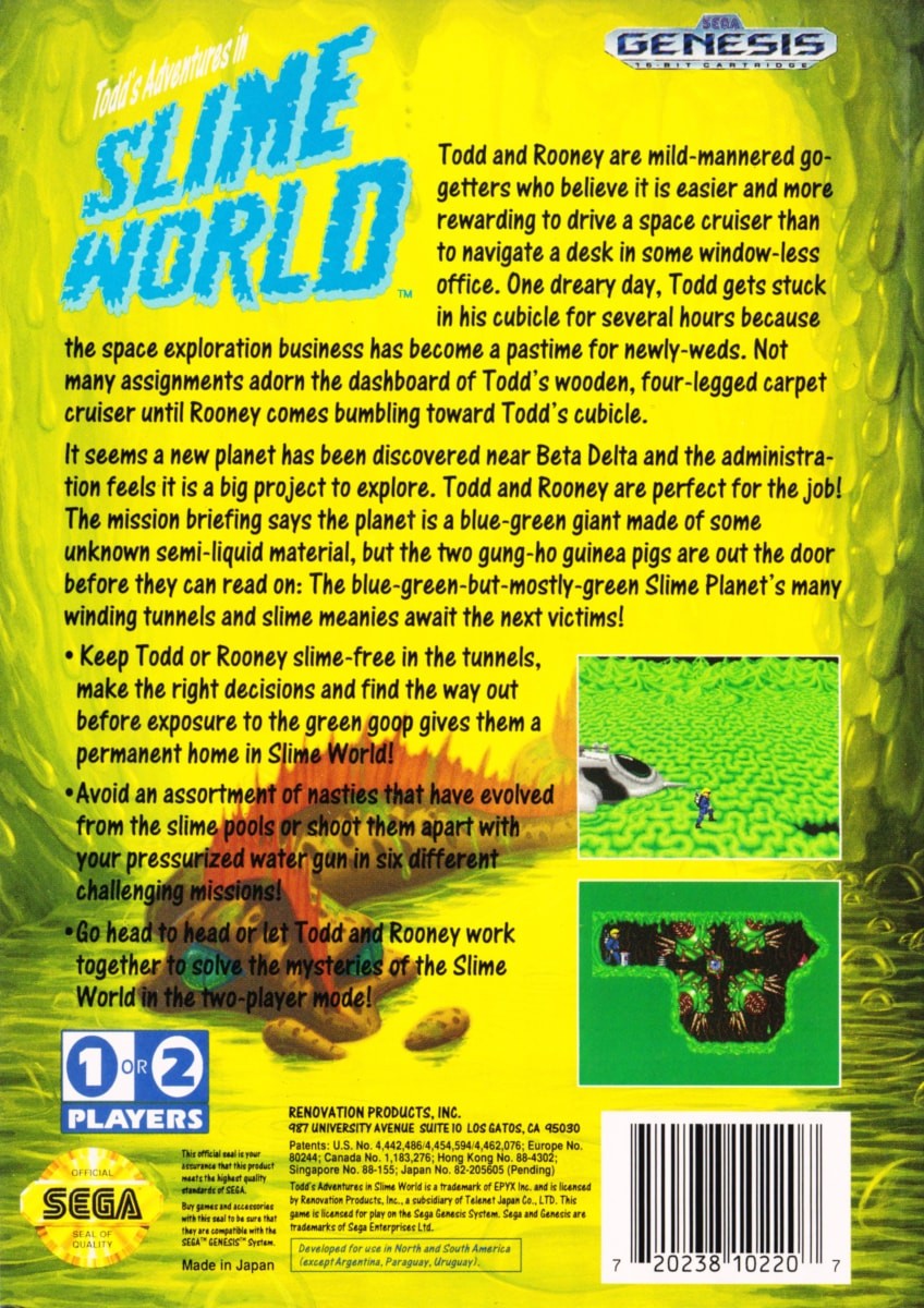 Todds Adventures in Slime World cover