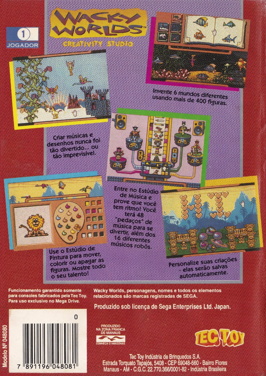 Capa do jogo Wacky Worlds