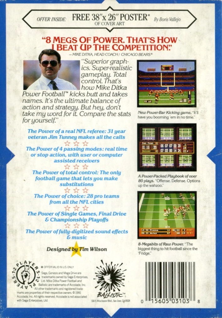 Mike Ditka Power Football cover