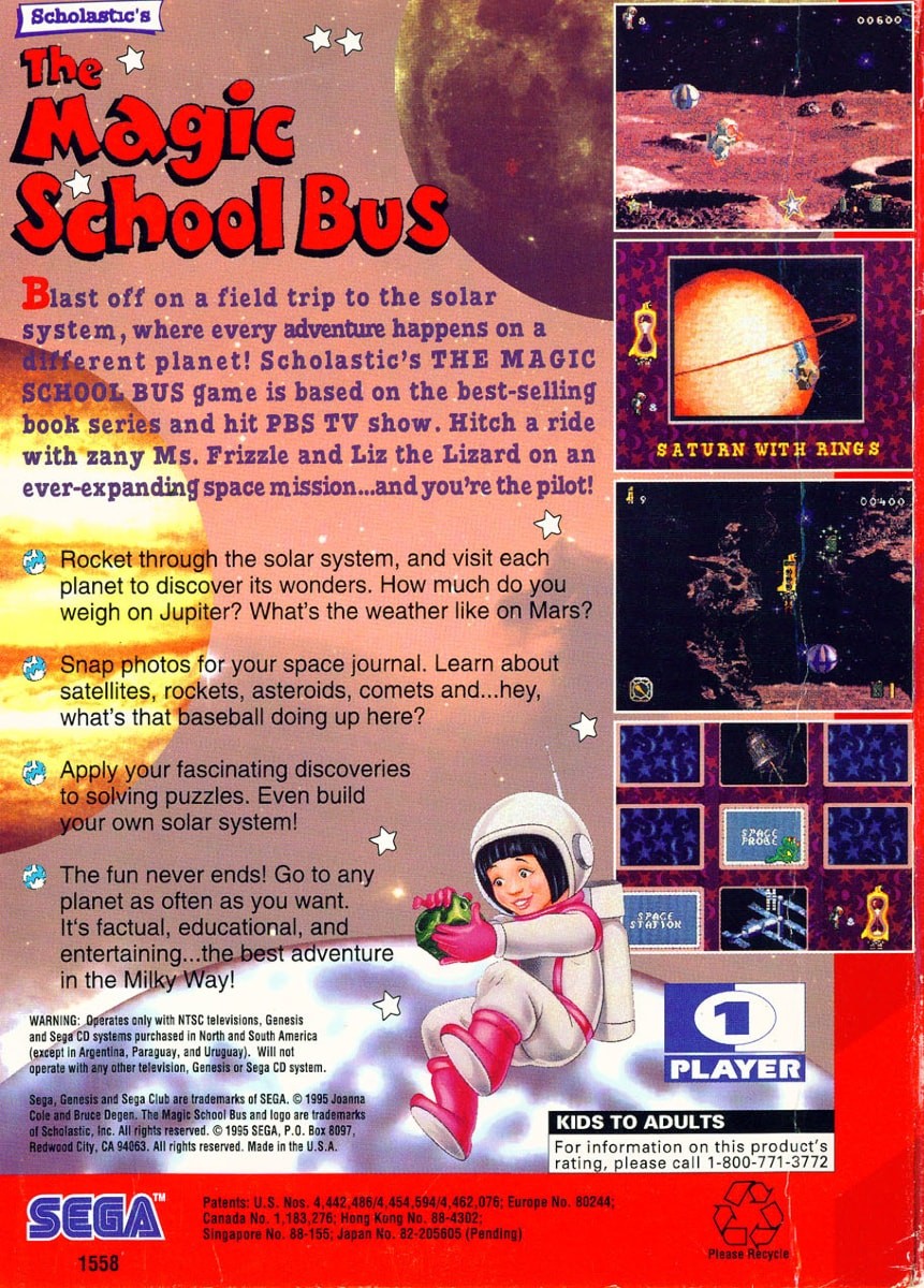 Scholastics The Magic School Bus: Space Exploration Game cover