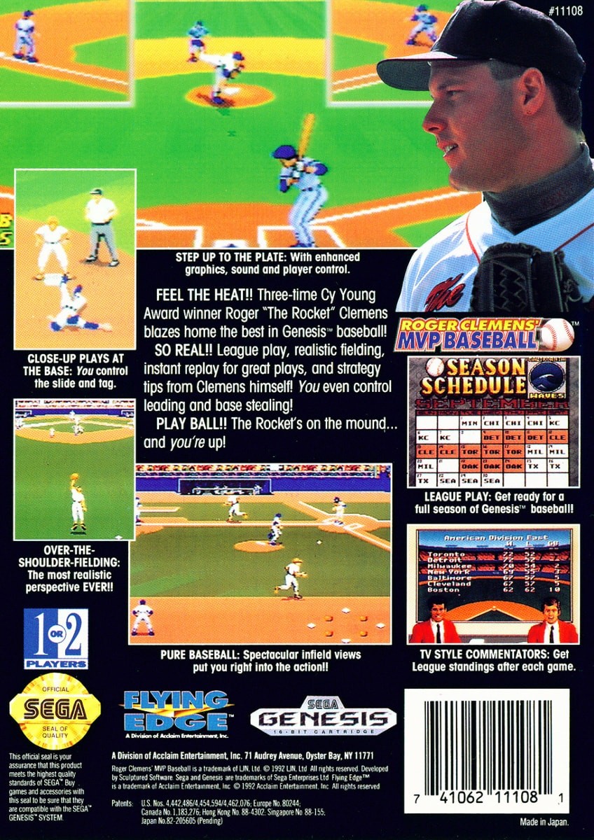 Roger Clemens MVP Baseball cover