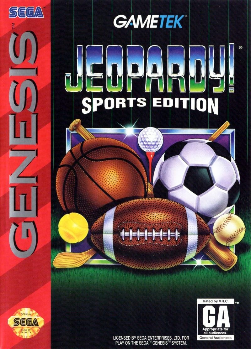 Capa do jogo Jeopardy! Sports Edition