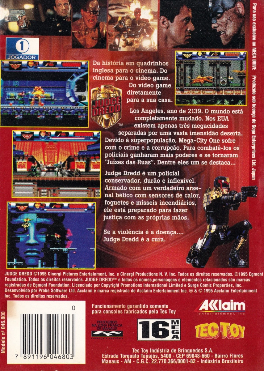 Capa do jogo Judge Dredd
