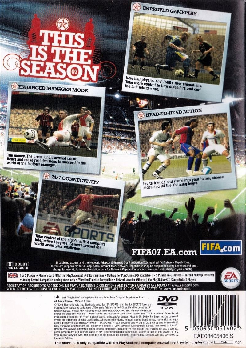 FIFA Soccer 07 cover
