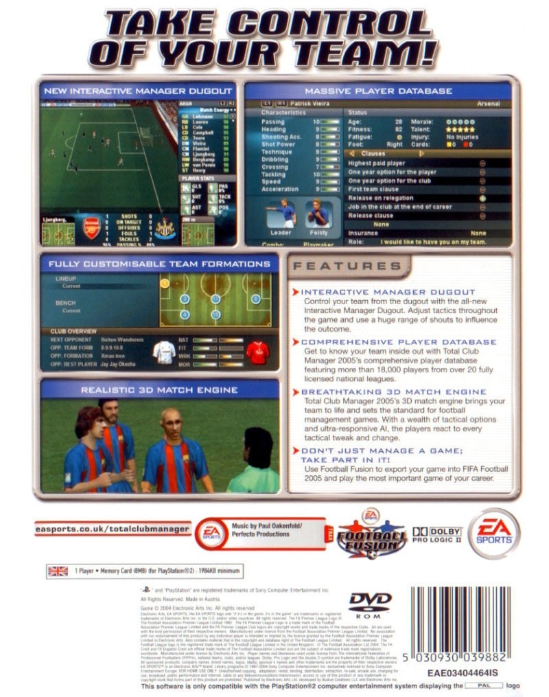 Total Club Manager 2005 cover