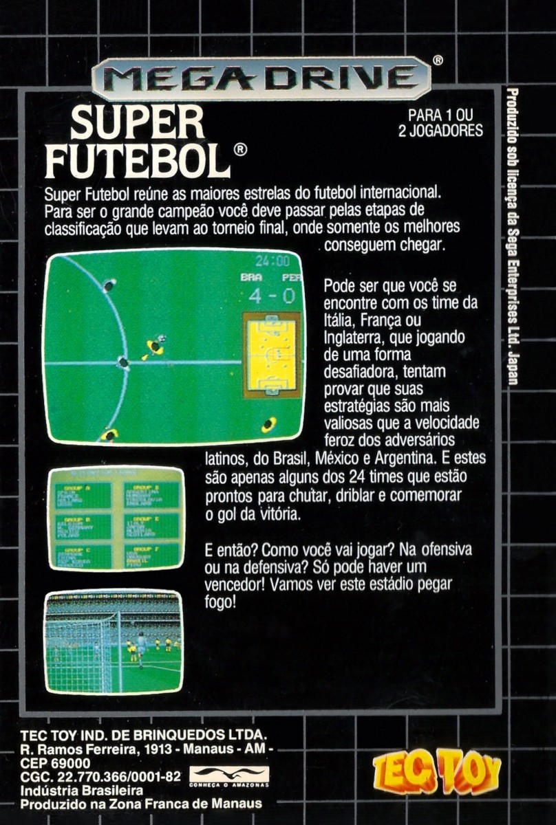 World Championship Soccer for the Sega Genesis - 1989 