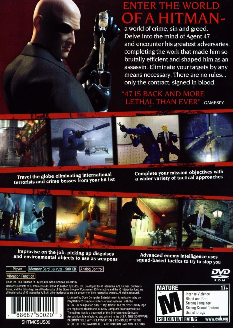 Hitman: Contracts cover